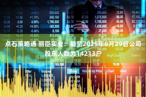 点石策略通 丽臣实业：截至2025年8月29日公司股东人数为14213户